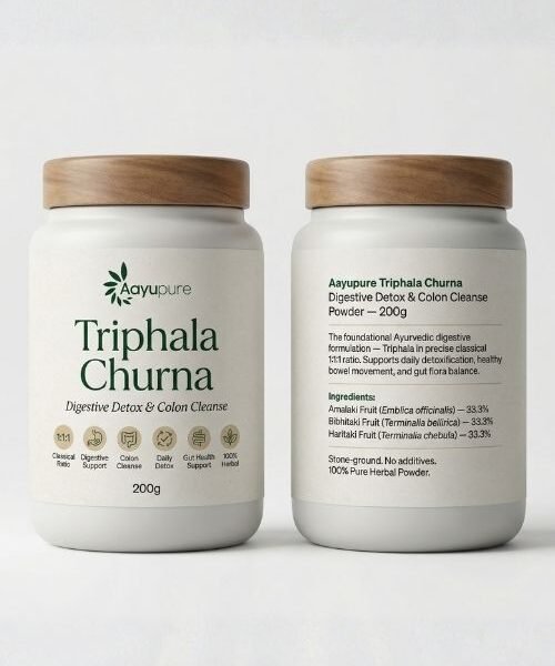 Aayupure Triphala Churna Digestive Detox & Colon Cleanse Powder — 200g