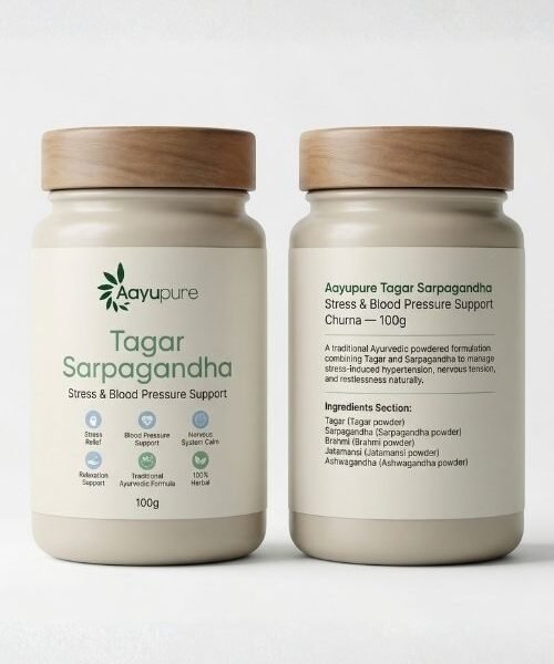 Aayupure Tagar Sarpagandha Stress & Blood Pressure Support Churna — 100g