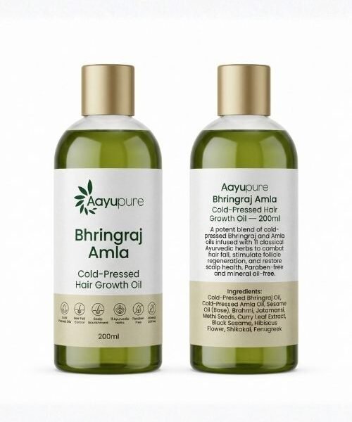 Aayupure Bhringraj Amla Cold-Pressed Hair Growth Oil — 200ml
