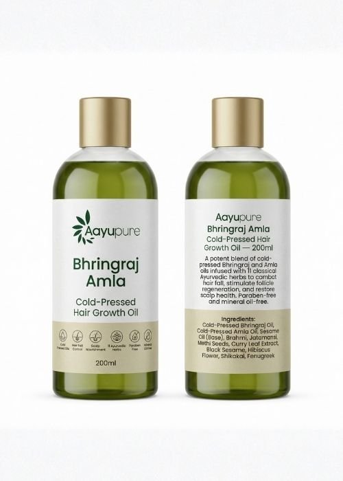 Aayupure Bhringraj Amla Cold-Pressed Hair Growth Oil — 200ml