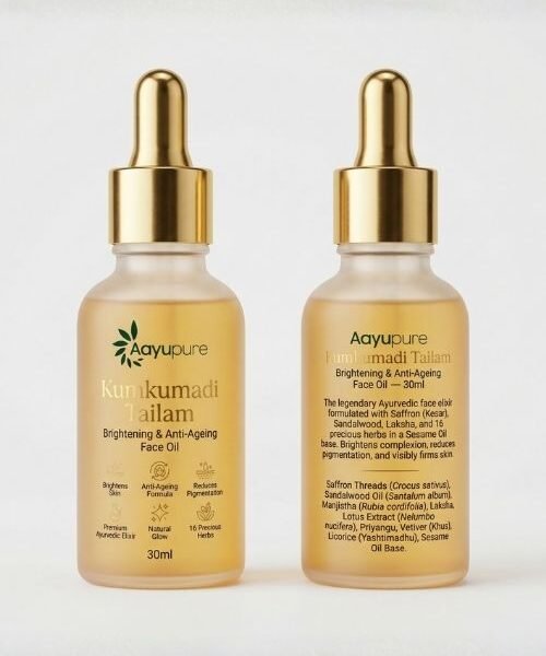 Aayupure Kumkumadi Tailam Brightening & Anti-Ageing Face Oil — 30ml