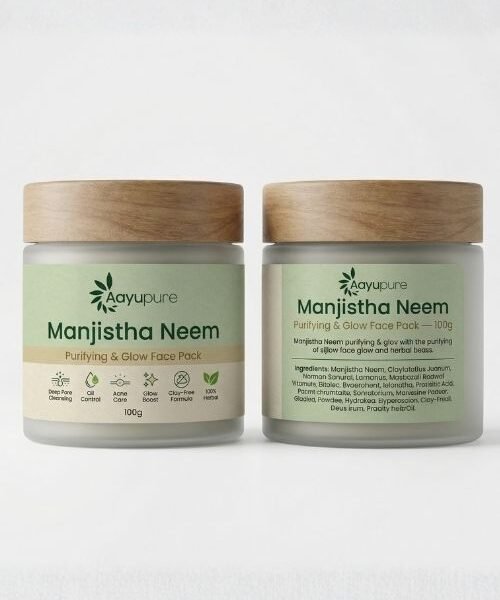 Aayupure Manjistha Neem Purifying & Glow Face Pack — 100g